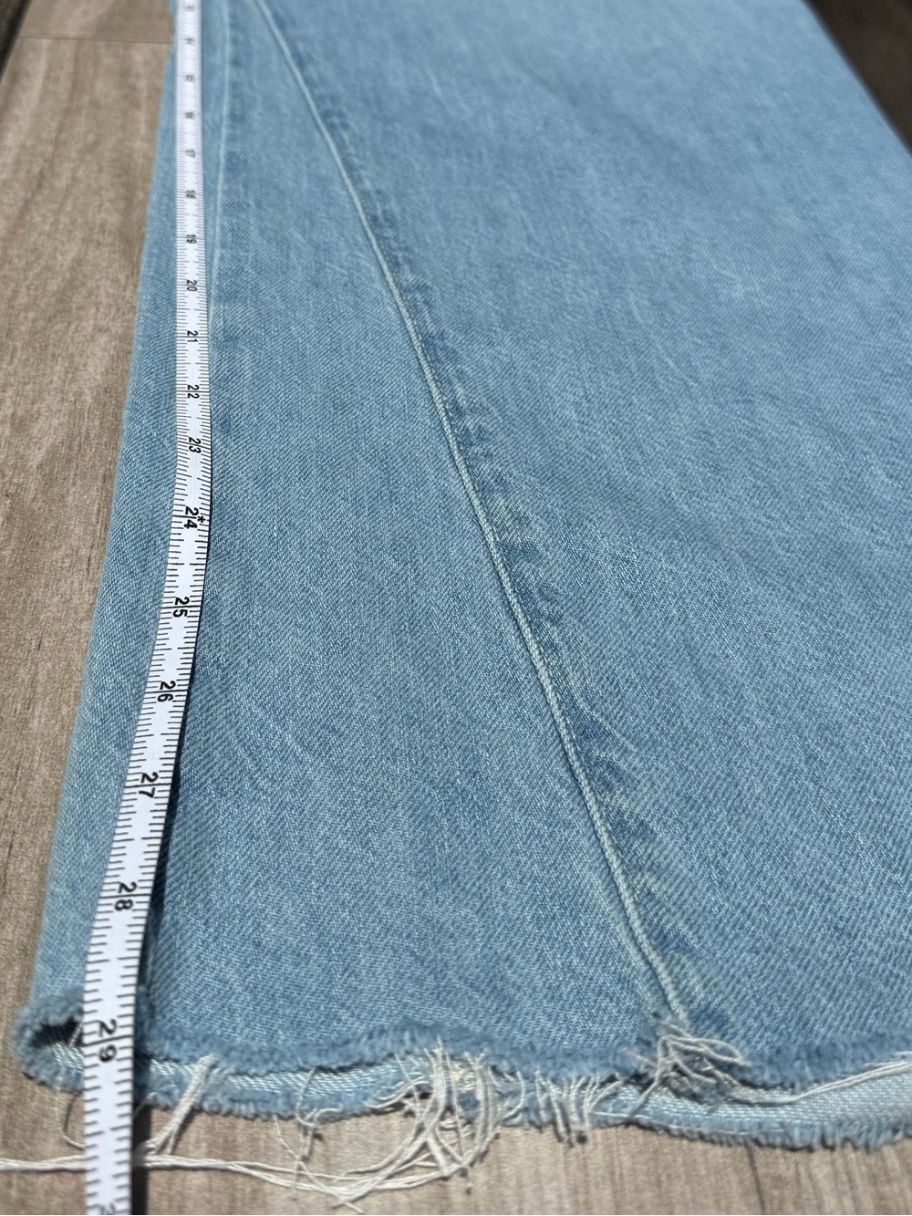 We The Free Sheridan Mid Rise Light Blue Wide Leg High-Rise Jeans - Picture 5 of 7